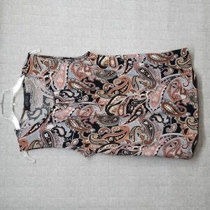 Kasper Paisley Print Sleeveless Blouse